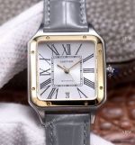 AAA Replica Cartier Santos-Dumont Swiss 9015 Two Tone Watch Couple Wrist